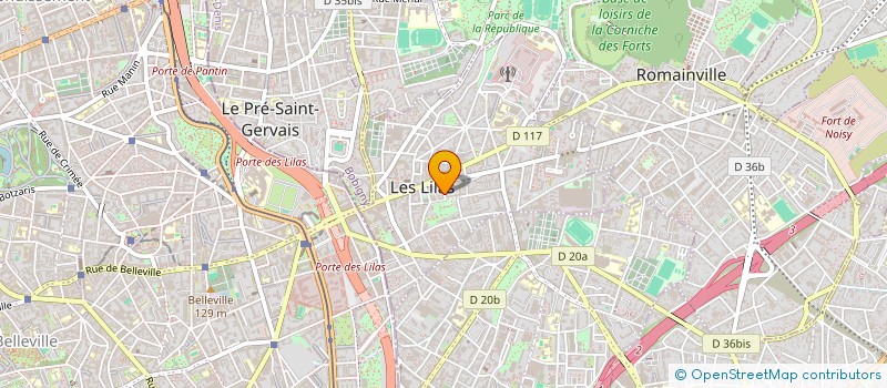 localisation de l'entreprise MADAME MATHILDE MEGUIRA à LES LILAS