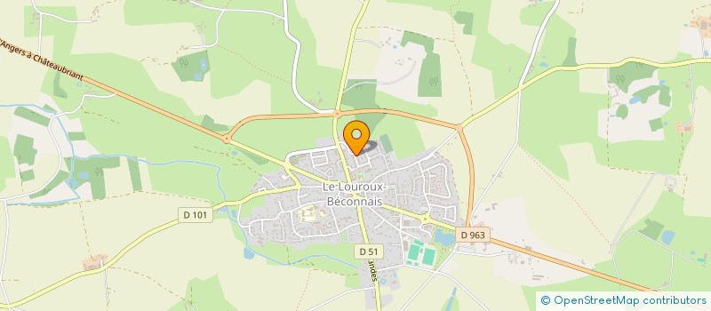 localisation de l'entreprise MADAME MATHILDE MENARD  VAL D'ERDRE-AUXENCE