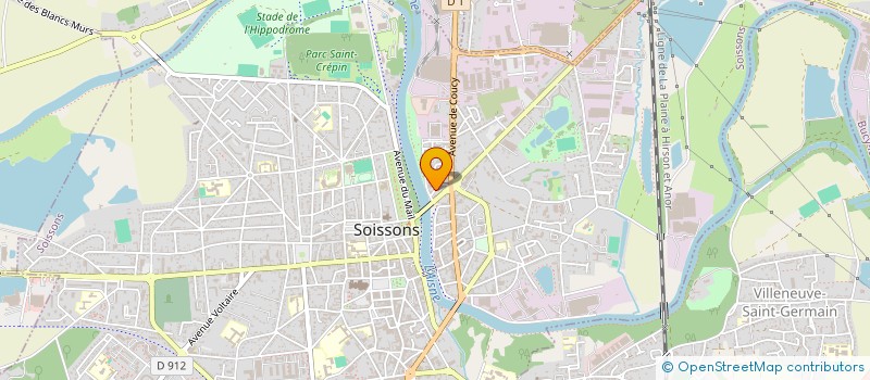 localisation de l'entreprise MADAME MATHILDE MERCIER à SOISSONS
