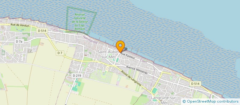 localisation de l'entreprise MADAME MATHILDE MERIEL  SAINT-AUBIN-SUR-MER