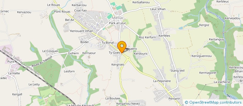 localisation de l'entreprise MADAME MATHILDE MERIEN  MELLAC