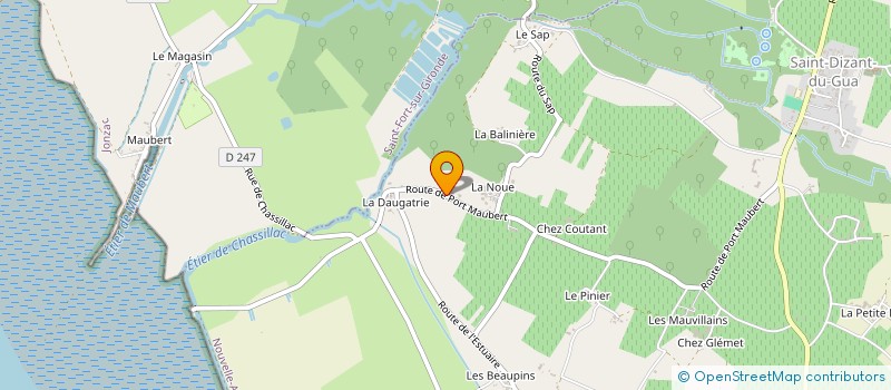 localisation de l'entreprise MADAME MATHILDE MESNIER  SAINT-DIZANT-DU-GUA