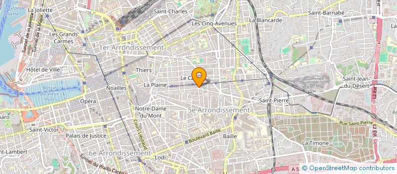 localisation de l'entreprise MADAME MATHILDE MESTRALLET  MARSEILLE