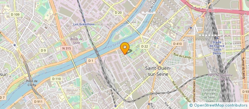 localisation de l'entreprise MADAME MATHILDE MOLLINE à SAINT-OUEN-SUR-SEINE