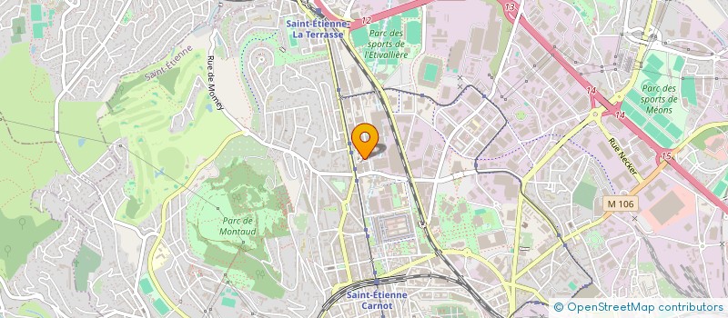 localisation de l'entreprise MADAME MATHILDE MONTABONNEL  SAINT-ETIENNE