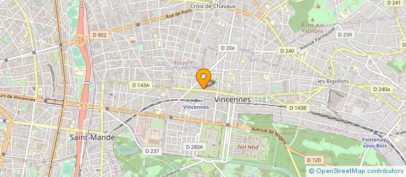 localisation de l'entreprise MADAME MATHILDE MONVOISIN à VINCENNES