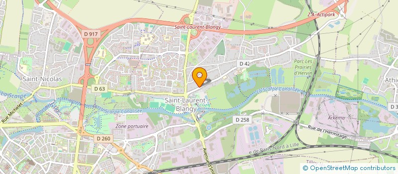 localisation de l'entreprise MADAME MATHILDE MOREAU  SAINT-LAURENT-BLANGY