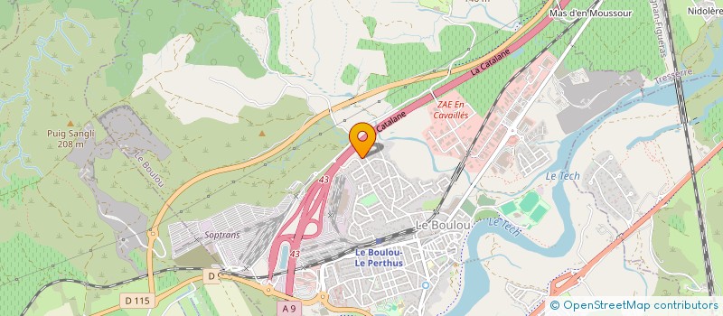 localisation de l'entreprise MADAME MATHILDE MOREAU à LE BOULOU
