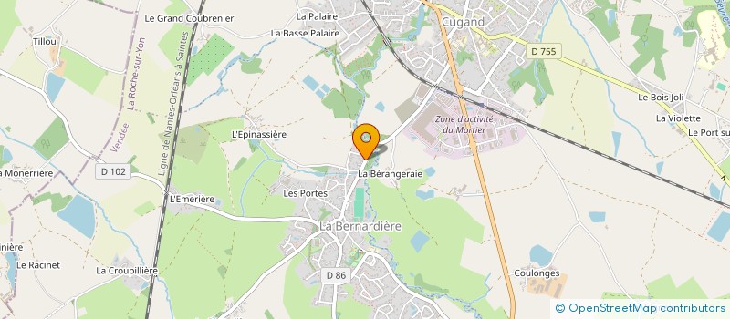 localisation de l'entreprise MADAME MATHILDE MORIN  CUGAND-LA-BERNARDIERE