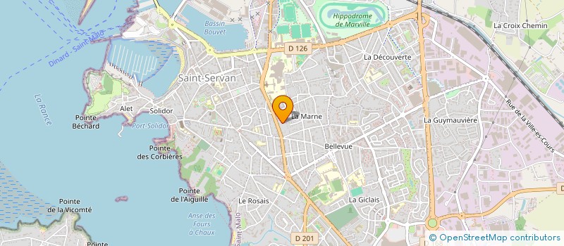 localisation de l'entreprise MADAME MATHILDE MOROGNIER  SAINT-MALO