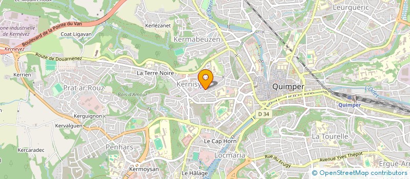 localisation de l'entreprise MADAME MATHILDE MORVAN à QUIMPER