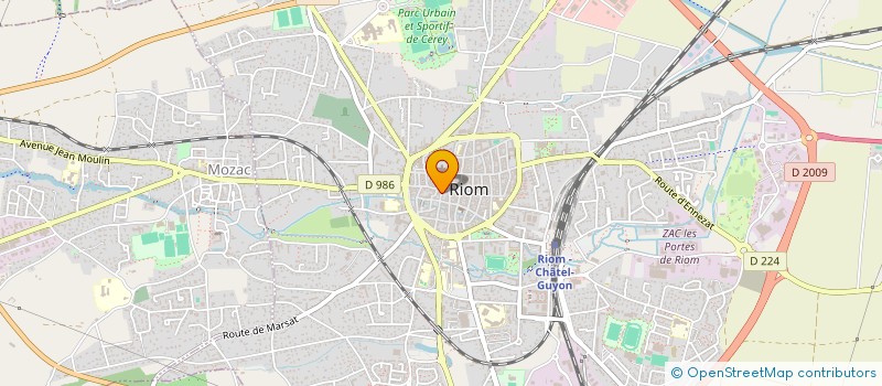 localisation de l'entreprise MADAME MATHILDE MOSNIER  RIOM