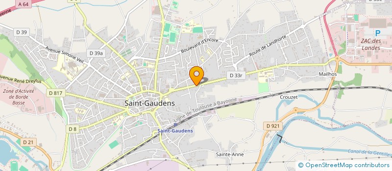 localisation de l'entreprise MADAME MATHILDE MULET à SAINT-GAUDENS