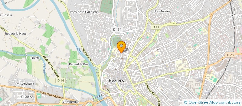 localisation de l'entreprise MADAME MATHILDE MUNOZ  BEZIERS