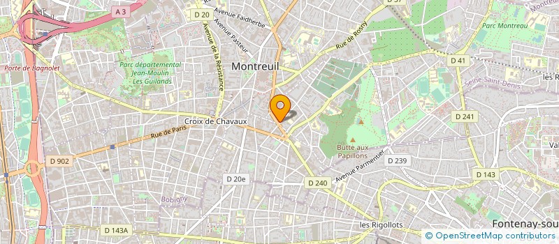 localisation de l'entreprise MADAME MATHILDE ORRU  MONTREUIL