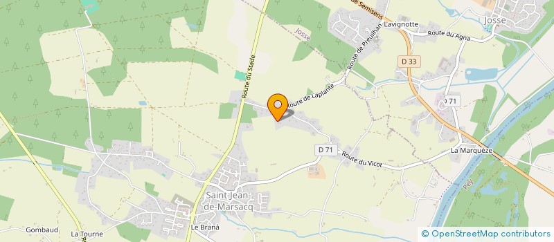 localisation de l'entreprise MADAME MATHILDE ORTET  SAINT-JEAN-DE-MARSACQ