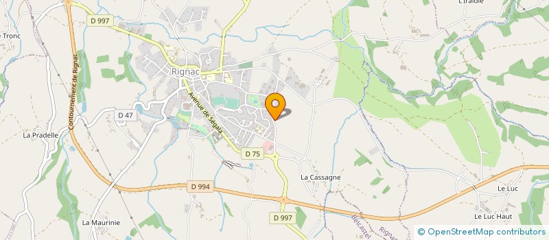 localisation de l'entreprise MADAME MATHILDE OUTTERS  RIGNAC