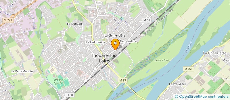 localisation de l'entreprise MADAME MATHILDE PALISSE  THOUARE-SUR-LOIRE