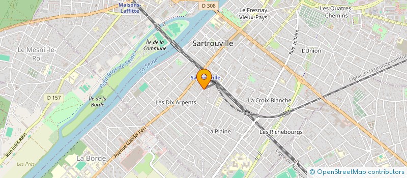 localisation de l'entreprise MADAME MATHILDE PAVY à SARTROUVILLE