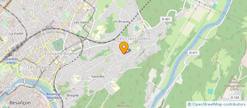 localisation de l'entreprise MADAME MATHILDE PENIN  BESANCON