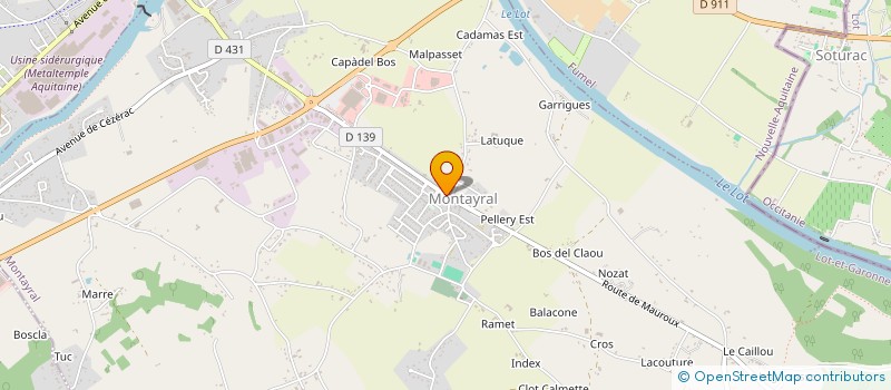 localisation de l'entreprise MADAME MATHILDE PEREIRA  MONTAYRAL