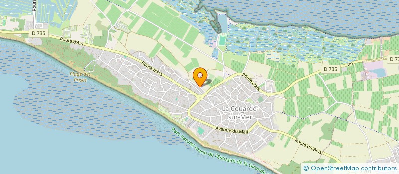 localisation de l'entreprise MADAME MATHILDE PEREZ  LA COUARDE-SUR-MER