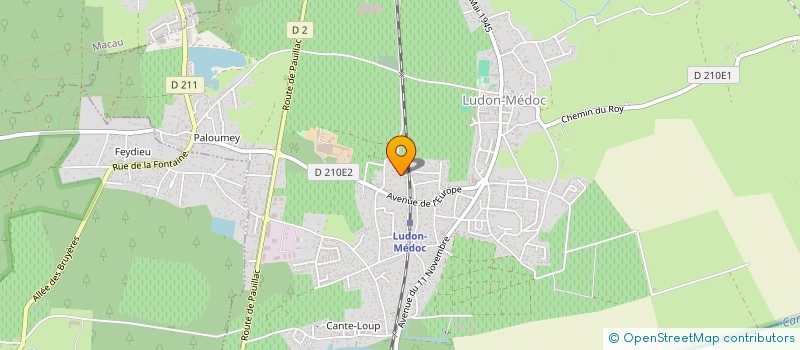 localisation de l'entreprise MADAME MATHILDE PEROUSE  LUDON-MEDOC