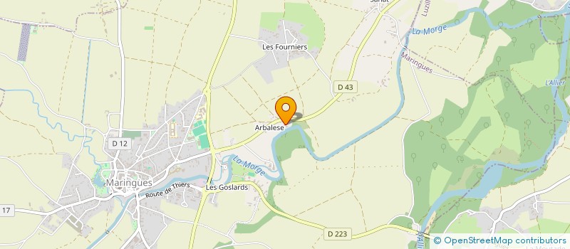 localisation de l'entreprise MADAME MATHILDE PERREIN à MARINGUES
