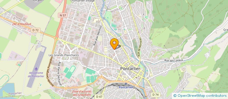 localisation de l'entreprise MADAME MATHILDE PERROT  PONTARLIER