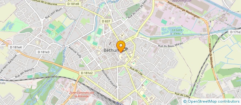 localisation de l'entreprise MADAME MATHILDE PETITPAS  BETHUNE