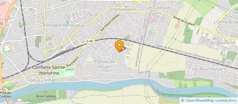 localisation de l'entreprise MADAME MATHILDE PHILIPPE  CONFLANS-SAINTE-HONORINE