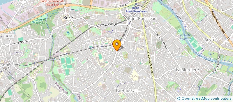 localisation de l'entreprise MADAME MATHILDE PLISSON à REZE
