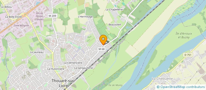 localisation de l'entreprise MADAME MATHILDE PODESTA  THOUARE-SUR-LOIRE