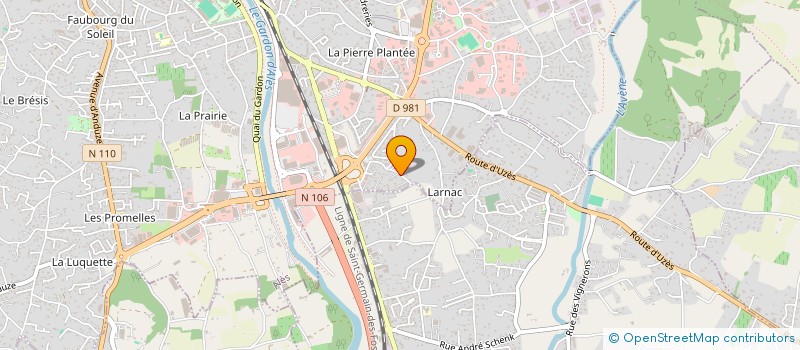 localisation de l'entreprise MADAME MATHILDE POLLET  ALES