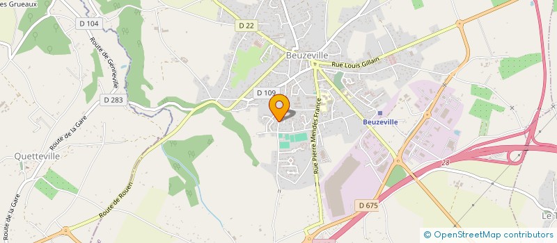 localisation de l'entreprise MADAME MATHILDE POMMIER à BEUZEVILLE