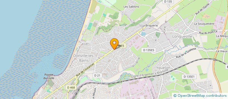 localisation de l'entreprise MADAME MATHILDE POTIER  DONVILLE-LES-BAINS