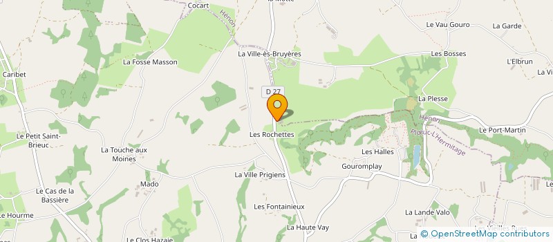 localisation de l'entreprise MADAME MATHILDE POULAIN  PLUC-L'HERMITAGE