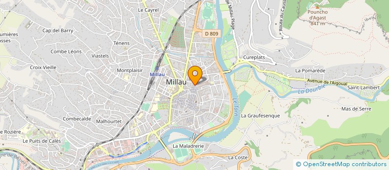 localisation de l'entreprise MADAME MATHILDE POULANGES à MILLAU