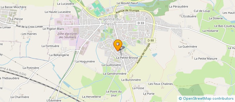 localisation de l'entreprise MADAME MATHILDE POUTREL  ARGENTRE-DU-PLESSIS