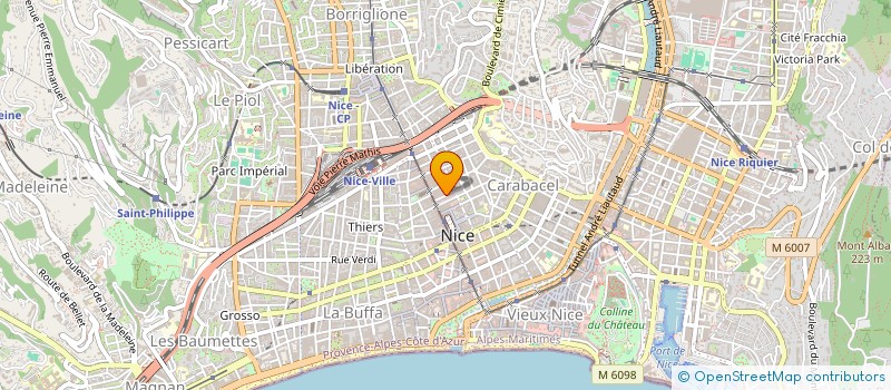localisation de l'entreprise MADAME MATHILDE PROFFIT  NICE