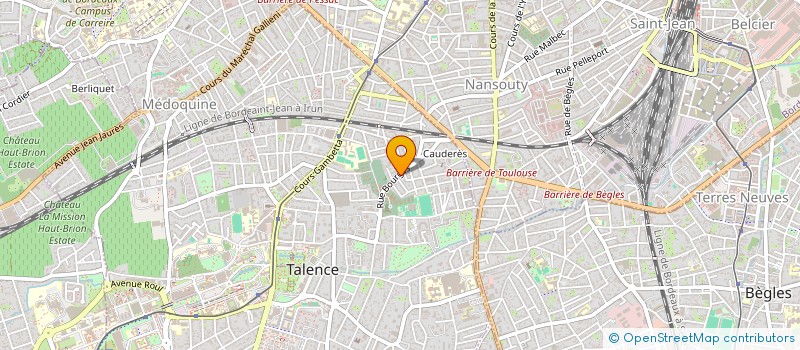 localisation de l'entreprise MADAME MATHILDE PRUVOST  TALENCE