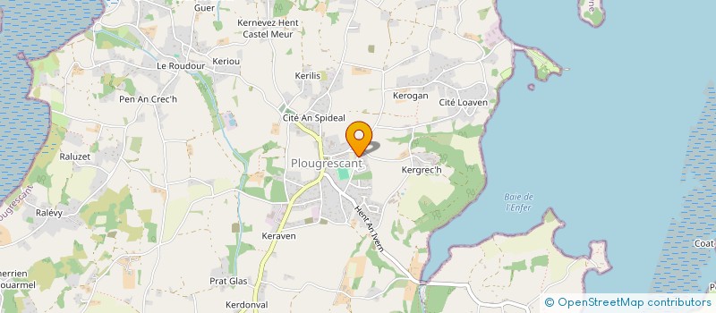 localisation de l'entreprise MADAME MATHILDE QUEFFEULOU  PLOUGRESCANT