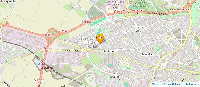 localisation de l'entreprise MADAME MATHILDE QUEVAL à CAEN