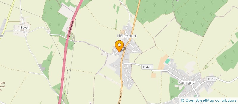 localisation de l'entreprise MADAME MATHILDE RAMOS FARINHA  HEBECOURT