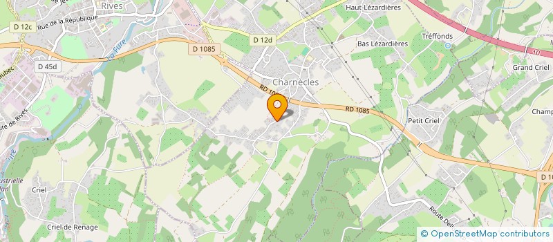 localisation de l'entreprise MADAME MATHILDE RASCLARD  CHARNECLES