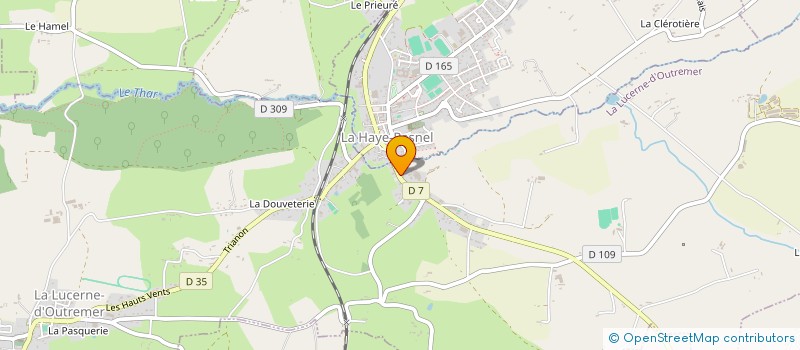 localisation de l'entreprise MADAME MATHILDE RAULT  LA LUCERNE-D'OUTREMER