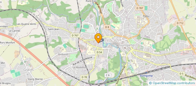 localisation de l'entreprise MADAME MATHILDE RIOU  GUINGAMP