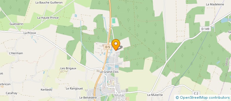 localisation de l'entreprise MADAME MATHILDE ROBERT  MOLAC