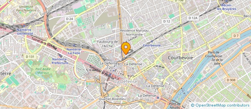 localisation de l'entreprise MADAME MATHILDE ROCHE à COURBEVOIE