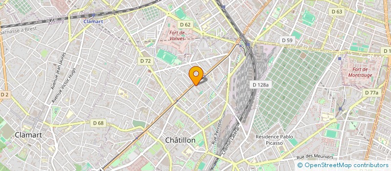 localisation de l'entreprise MADAME MATHILDE RODRIGUEZ  CHATILLON